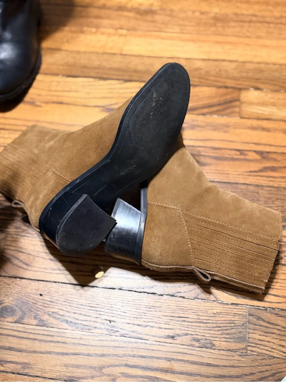 Dolce Vita Farlin Brown Suede Chelsea Ankle Boots Women’s Size 8 Low Heel